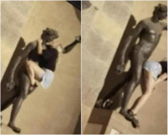 si-arrampica-su-una-statua-e-mima-un-atto-sessuale-a-firenze